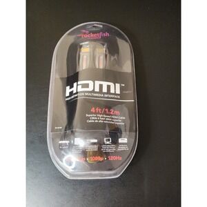 Rocketfish 4ft High-Speed HDMI Cable 1080p 120Hz RF-G1160 New In Package